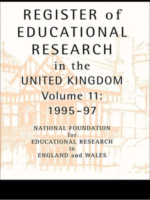 cover image of Register of Educational Research in the United Kingdom